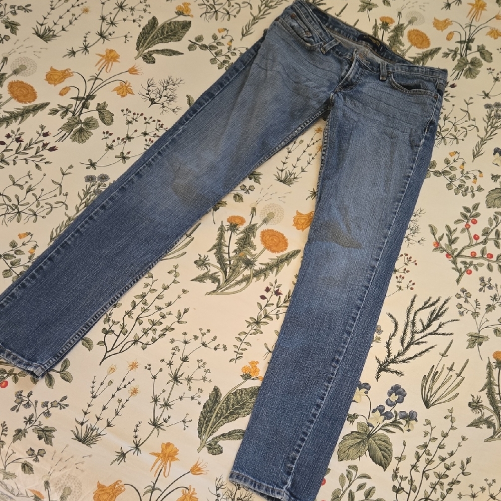 Levi's 524 Jeans, Women's "Too-Super Low" ~9~ Skinny Leg, Medium Wash, 30x32